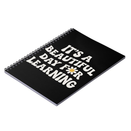 Teacher Life Gift Its a Beautiful Day for Learning ノートブック (左側)