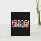 Teacher Life Happy First Day Of School Funny Back  カード (正面)