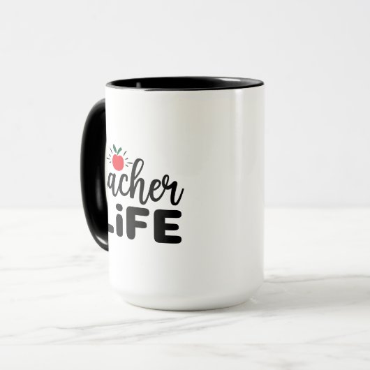 Teacher Life Wordart マグカップ (正面左)