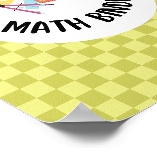 teacher math binder organization  ポスター (角)