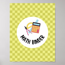 teacher math binder organization  ポスター