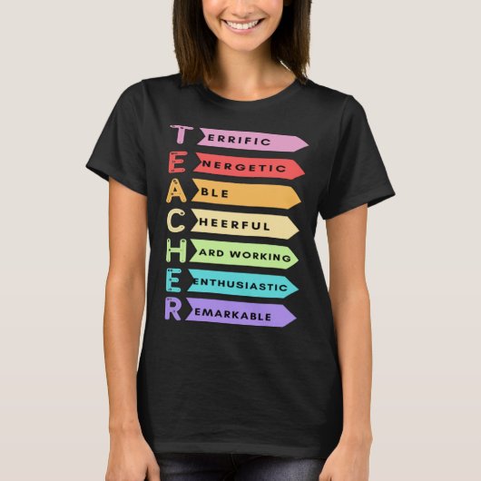 TEACHER  MEANING OF TEACHER Tシャツ (正面)