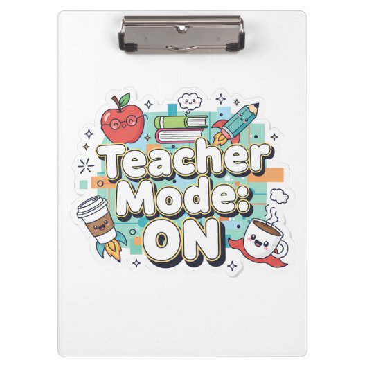 Teacher Mode: ON – Cute Funny Teacher Back to Scho クリップボード (正面)