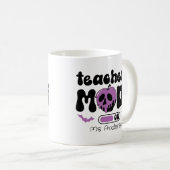 Teacher Mode On Halloween Custom Mug コーヒーマグカップ (正面右)