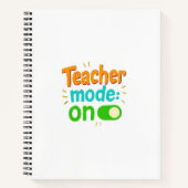 Teacher Mode On Notebook – Funny Spiral Journal fo ノートブック (正面)
