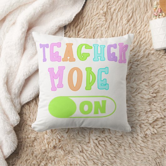 Teacher Mode On Pillow クッション (ブランケット)