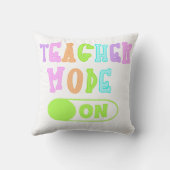 Teacher Mode On Pillow クッション (裏面)