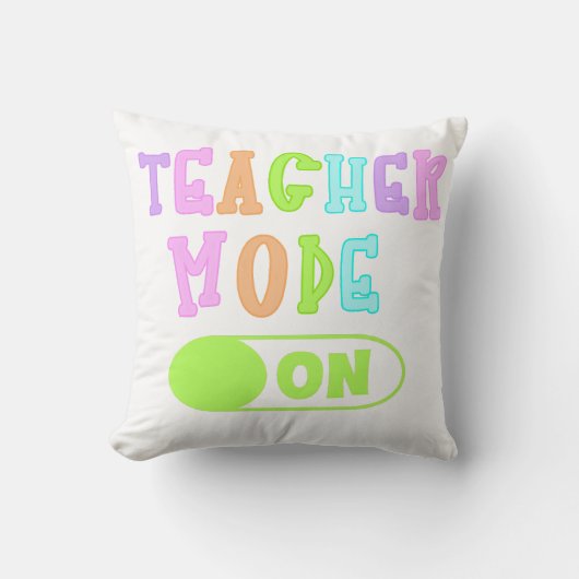 Teacher Mode On Pillow クッション (正面)
