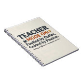 Teacher Mode On style quotes ノートブック (右側)