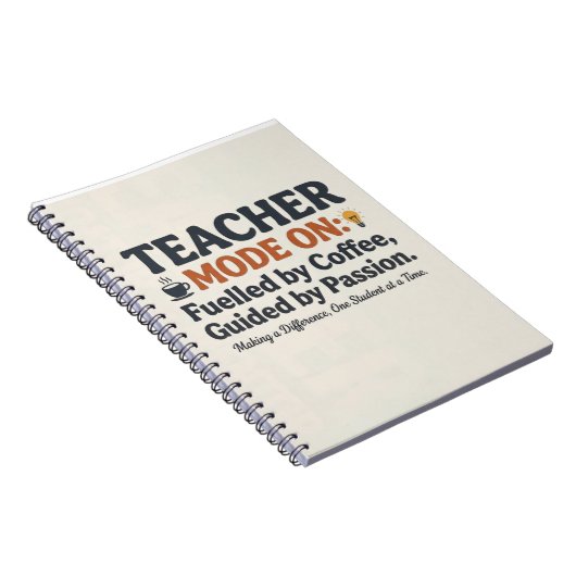 Teacher Mode On style quotes ノートブック (右側)