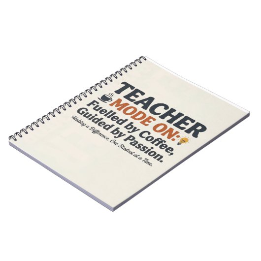 Teacher Mode On style quotes ノートブック (左側)