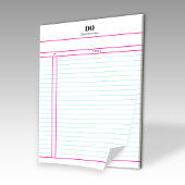 Teacher Monogram Daily To Do List Notepad ノートパッド