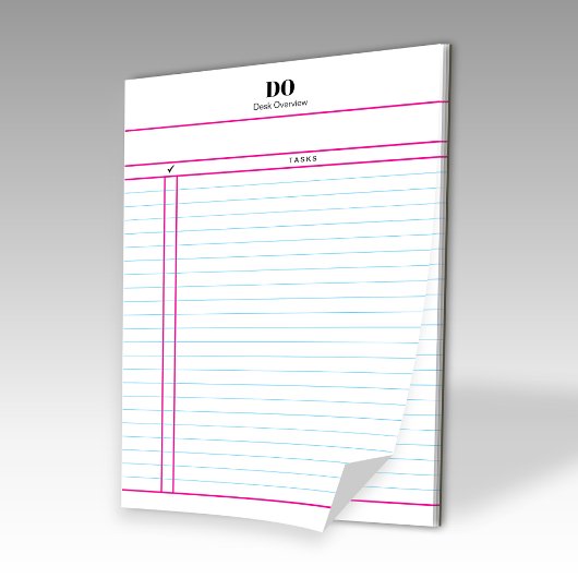Teacher Monogram Daily To Do List Notepad ノートパッド