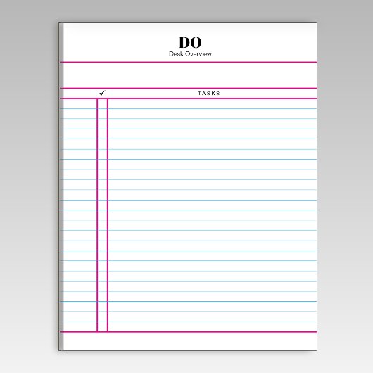 Teacher Monogram Daily To Do List Notepad ノートパッド