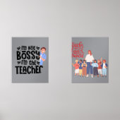 Teacher Motivational Quote poster Wall art (正面)