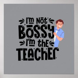 Teacher Motivational Quote poster Wall art ポスター