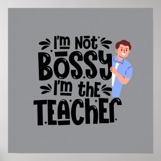 Teacher Motivational Quote poster Wall art ポスター (正面)