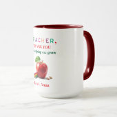 Teacher Mug Gift – Thank You Message マグカップ (正面右)
