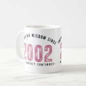  Teacher Mug - Imparting Wisdom Since 2002  コーヒーマグカップ (正面左)