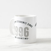 Teacher Mug – Inspiring Students Since 1996 コーヒーマグカップ (正面左)