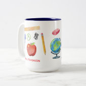 Teacher Mug - Teacher Appreciation Gift  ツートーンマグカップ (正面左)