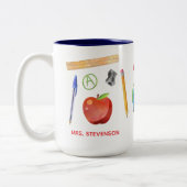 Teacher Mug - Teacher Appreciation Gift  ツートーンマグカップ (左)