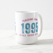 Teacher Mug – Teaching Since 1995 コーヒーマグカップ (正面右)