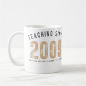 Teacher Mug | Teaching Since 2009 コーヒーマグカップ (左)