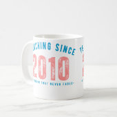 Teacher Mug | Teaching Since 2010 コーヒーマグカップ (正面左)