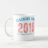 Teacher Mug | Teaching Since 2010 コーヒーマグカップ (左)