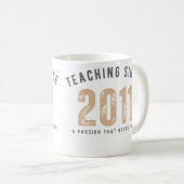 Teacher mug | Teaching since 2011 コーヒーマグカップ (正面右)