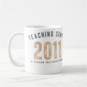 Teacher mug | Teaching since 2011 コーヒーマグカップ (左)