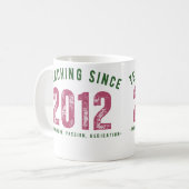 Teacher mug | Teaching Since 2012 コーヒーマグカップ (正面左)