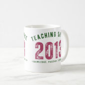 Teacher mug | Teaching Since 2013 コーヒーマグカップ (正面右)