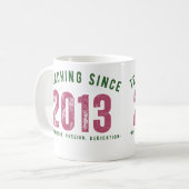 Teacher mug | Teaching Since 2013 コーヒーマグカップ (正面左)