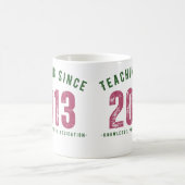 Teacher mug | Teaching Since 2013 コーヒーマグカップ (中央)