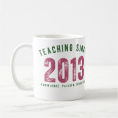 Teacher mug | Teaching Since 2013 コーヒーマグカップ (左)
