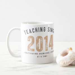Teacher Mug | Teaching Since 2014 コーヒーマグカップ