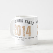 Teacher Mug | Teaching Since 2014 コーヒーマグカップ (正面左)