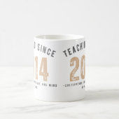 Teacher Mug | Teaching Since 2014 コーヒーマグカップ (中央)