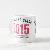 Teacher Mug | Teaching Since 2015 コーヒーマグカップ (正面左)