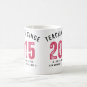 Teacher Mug | Teaching Since 2015 コーヒーマグカップ (中央)