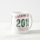 Teacher Mug | Teaching Since 2018 コーヒーマグカップ (正面右)