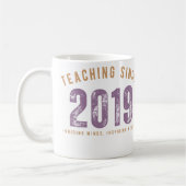 Teacher Mug | Teaching Since 2019 コーヒーマグカップ (左)