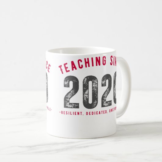 Teacher Mug | Teaching Since 2020 コーヒーマグカップ (正面右)
