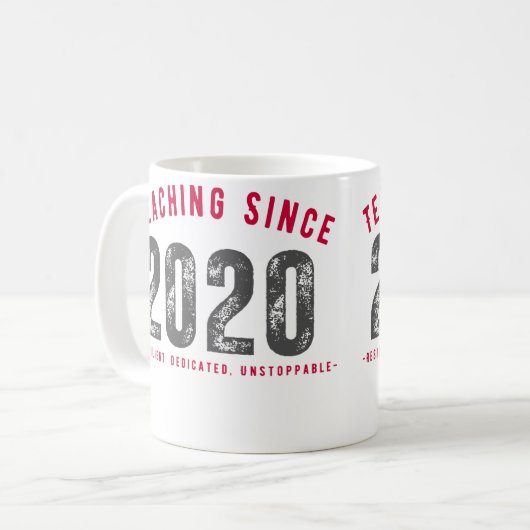 Teacher Mug | Teaching Since 2020 コーヒーマグカップ (正面左)