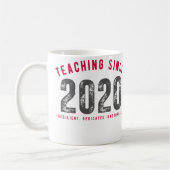 Teacher Mug | Teaching Since 2020 コーヒーマグカップ (左)