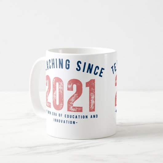 Teacher Mug | Teaching Since 20212 コーヒーマグカップ (正面左)