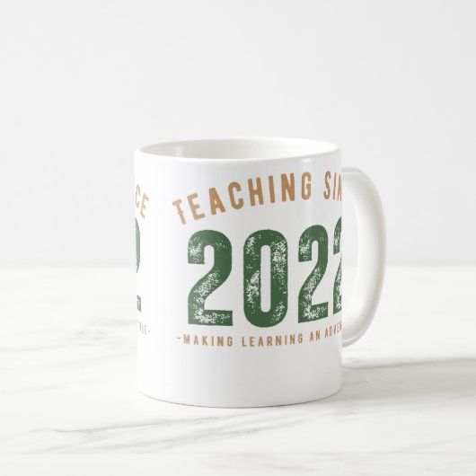 Teacher Mug | Teaching Since 2022 コーヒーマグカップ (正面右)