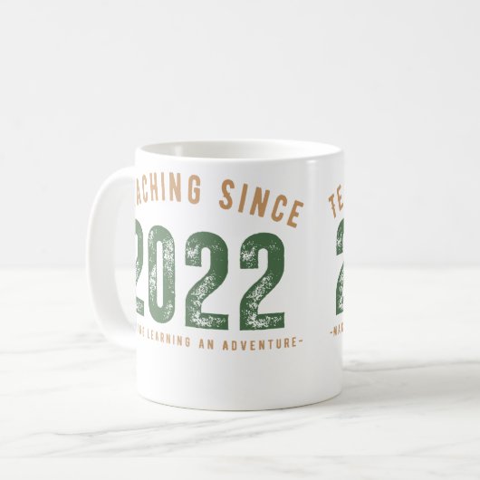 Teacher Mug | Teaching Since 2022 コーヒーマグカップ (正面左)